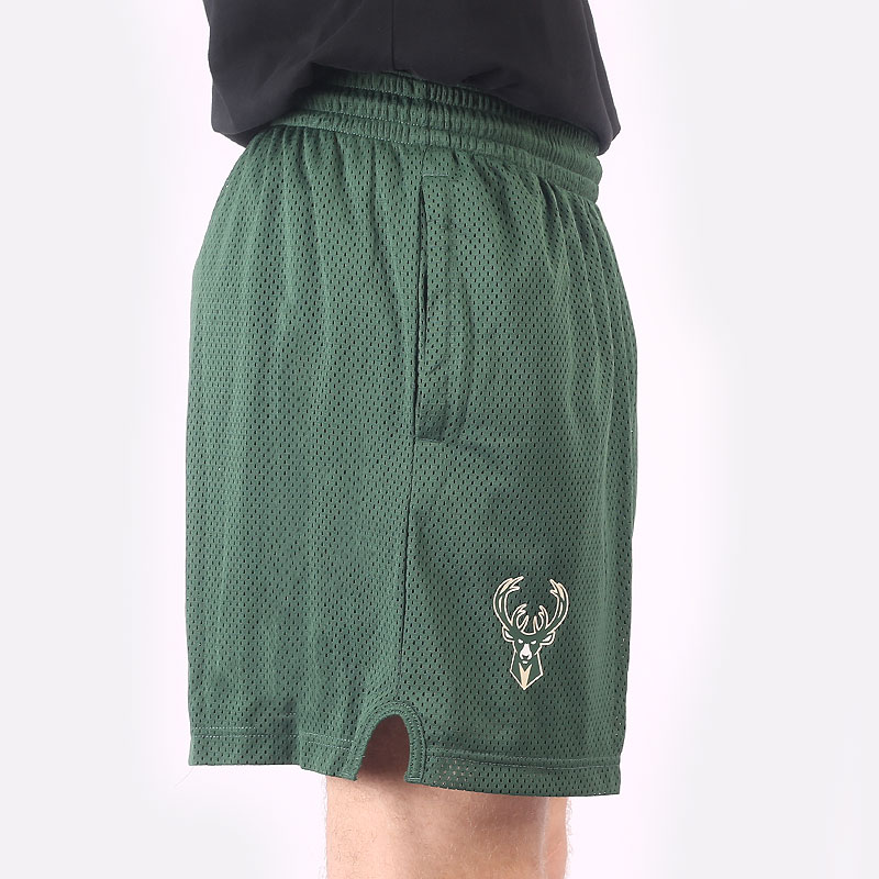 мужские зеленые шорты  Nike Milwaukee Bucks NBA Shorts DN8250-323 - цена, описание, фото 4